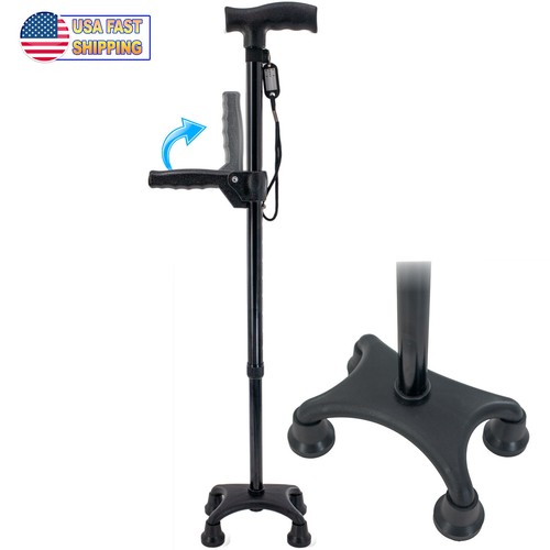 Walking stick cane - cane, quad