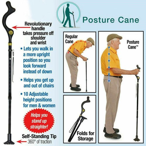 Posture correcting cane - cane, for